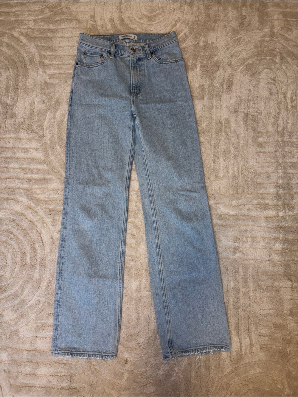 Abercrombie & Fitch Light Blue Straight Leg Women's Jeans